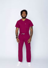 Amalfi Classic Men's Maroon Scrub Pants