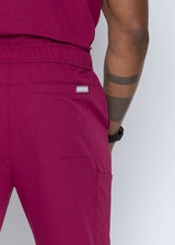 Amalfi Classic Men's Maroon Scrub Pants