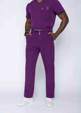 Amalfi Classic Men's Purple Scrub Pants