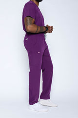 Amalfi Classic Men's Purple Scrub Pants
