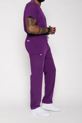 Amalfi Classic Men's Purple Scrub Pants