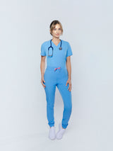 Clover Jogger Women's Ceil Blue Scrub Pants