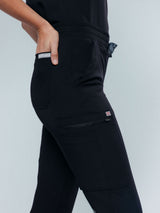 Jasmine Cargo Women's Black Scrub Pants