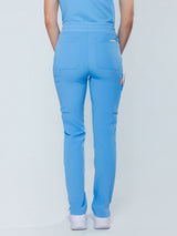 Jasmine Cargo Women's Ceil Blue Scrub Pants