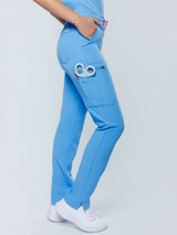 Jasmine Cargo Women's Ceil Blue Scrub Pants