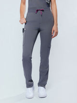 Jasmine Cargo Women's Charcoal Scrub Pants