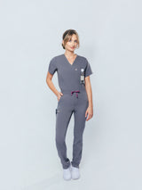 Jasmine Cargo Women's Charcoal Scrub Pants