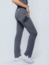 Jasmine Cargo Women's Charcoal Scrub Pants