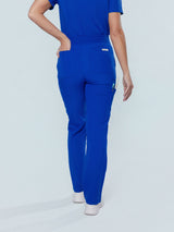 Jasmine Cargo Women's Galaxy Blue Scrub Pants