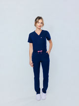 Jasmine Cargo Women's Navy Scrub Pants