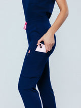 Jasmine Cargo Women's Navy Scrub Pants