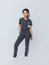 Jasmine Cargo Women's Pewter Scrub Pants