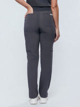 Jasmine Cargo Women's Pewter Scrub Pants