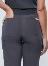 Jasmine Cargo Women's Pewter Scrub Pants