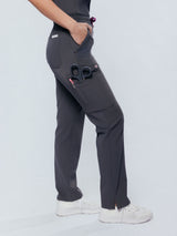 Jasmine Cargo Women's Pewter Scrub Pants