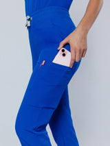 Jasmine Cargo Women's Royal Blue Scrub Pants