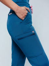 Ivy Jogger Women's Caribbean Blue Scrub Pants