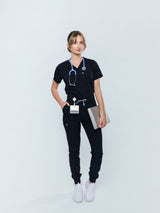 Ivy Jogger Women's Black Scrub Pants