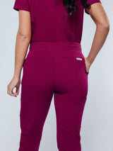 Ivy Jogger Women's Maroon Scrub Pants