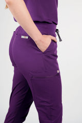 Ivy Jogger Women's Purple Scrub Pants