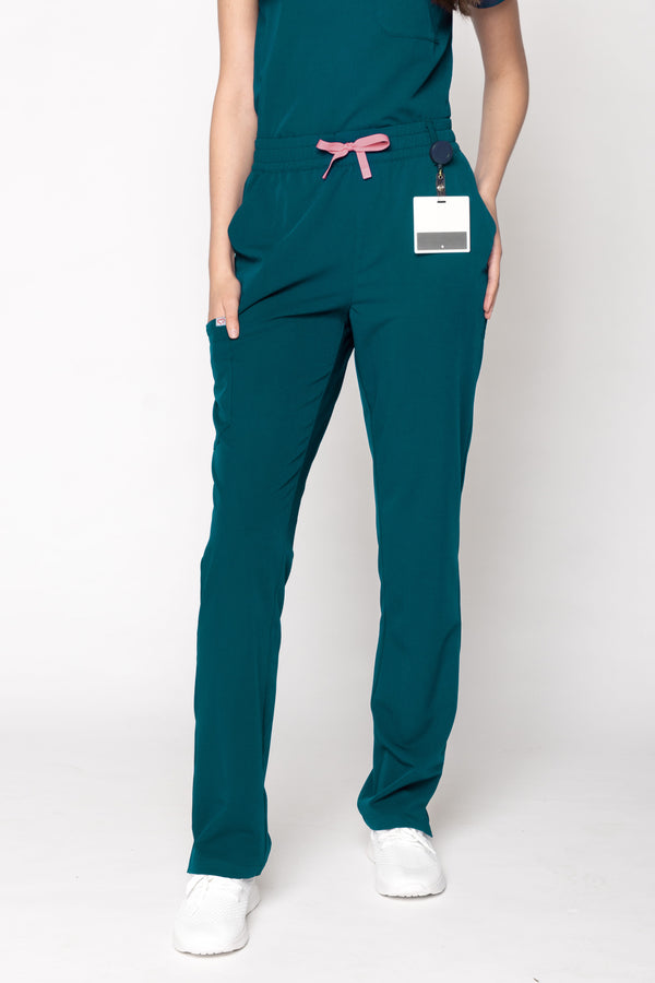 Daisy Classic Women's Caribbean Blue Scrub Pants