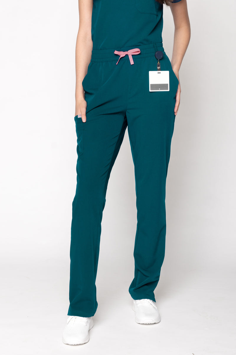 Daisy Classic Women's Caribbean Blue Scrub Pants