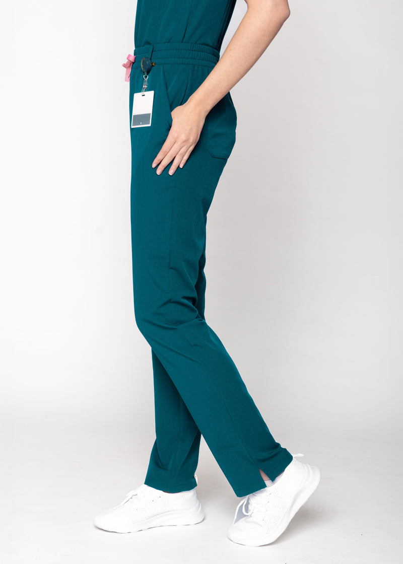 Daisy Classic Women's Caribbean Blue Scrub Pants