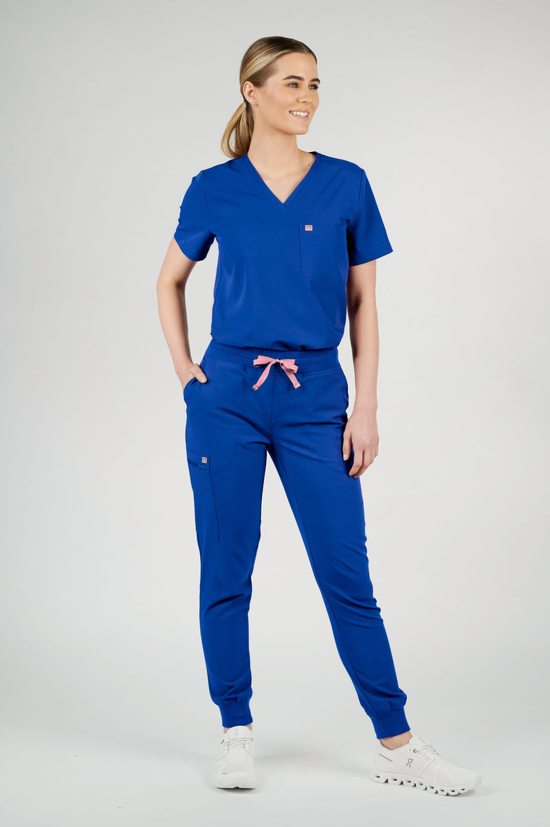 Ivy Jogger Women's Galaxy Blue Scrub Pants