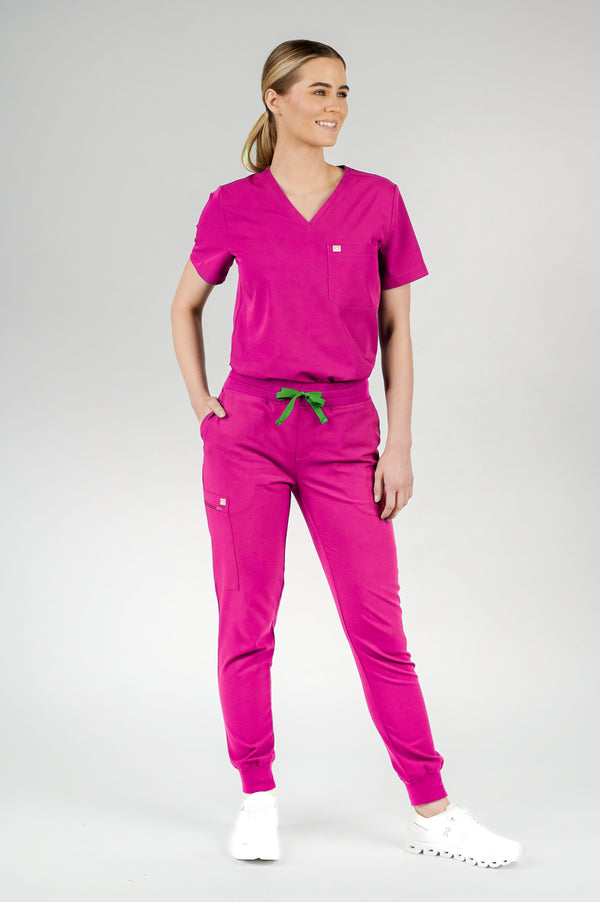Ivy Jogger Women's Pink Scrub Pants