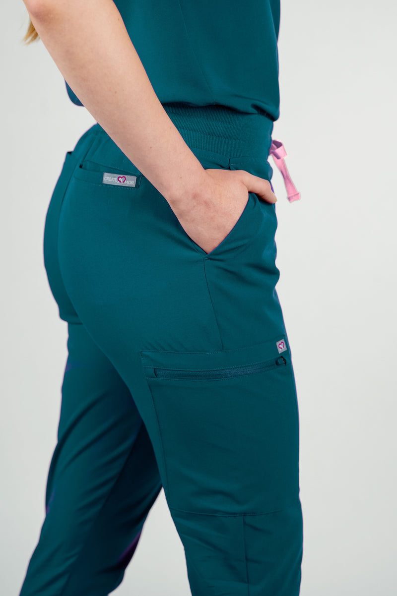 Ivy Jogger Women's Caribbean Blue Scrub Pants