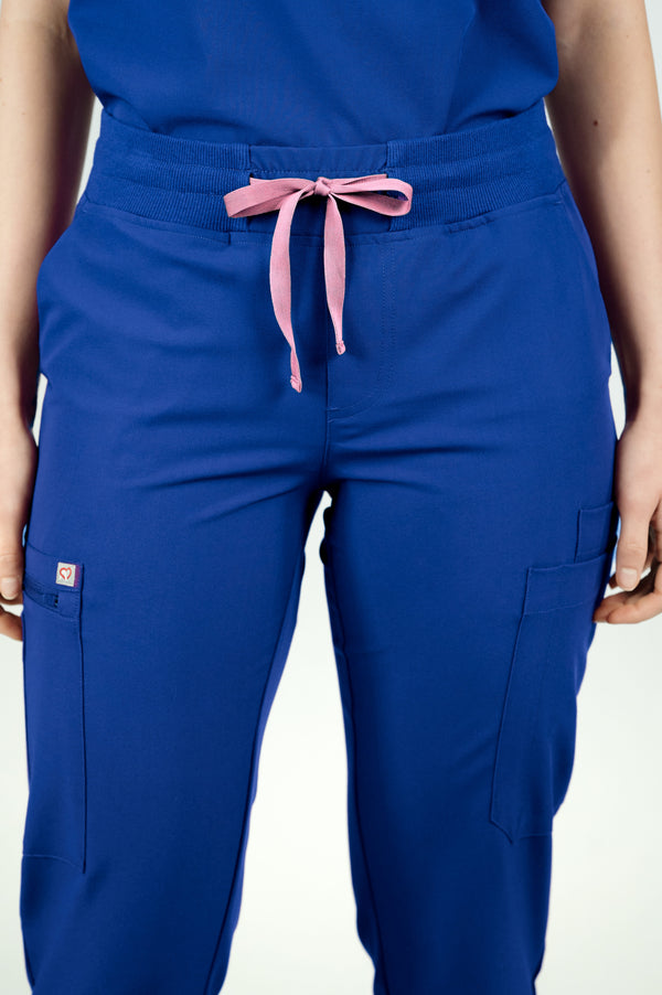 Jasmine Cargo Women's Galaxy Blue Scrub Pants
