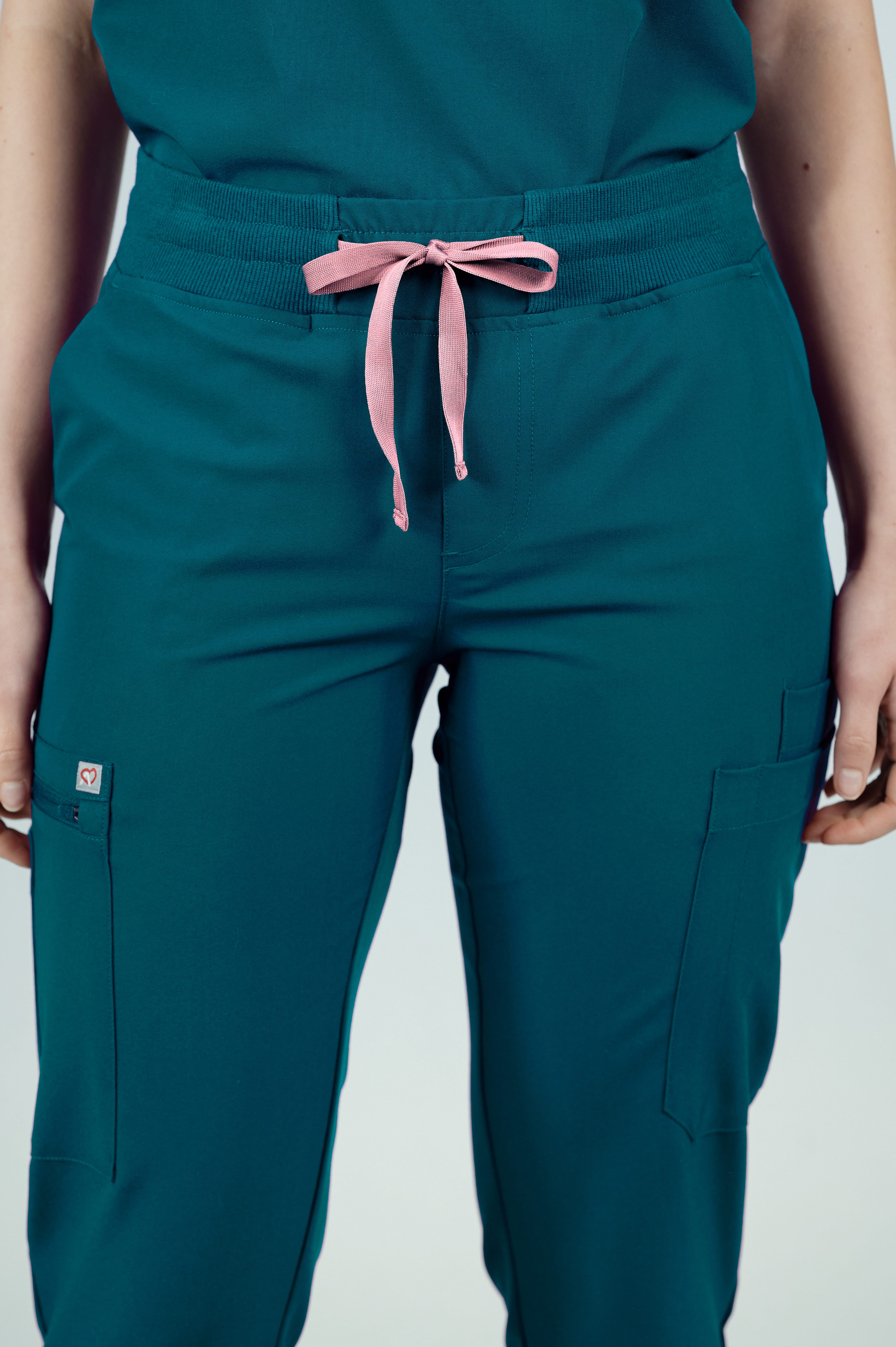 Jasmine Cargo Women's Caribbean Blue Scrub Pants