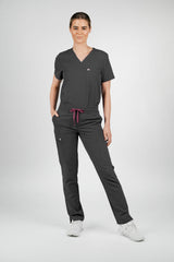 Jasmine Cargo Women's Pewter Scrub Pants