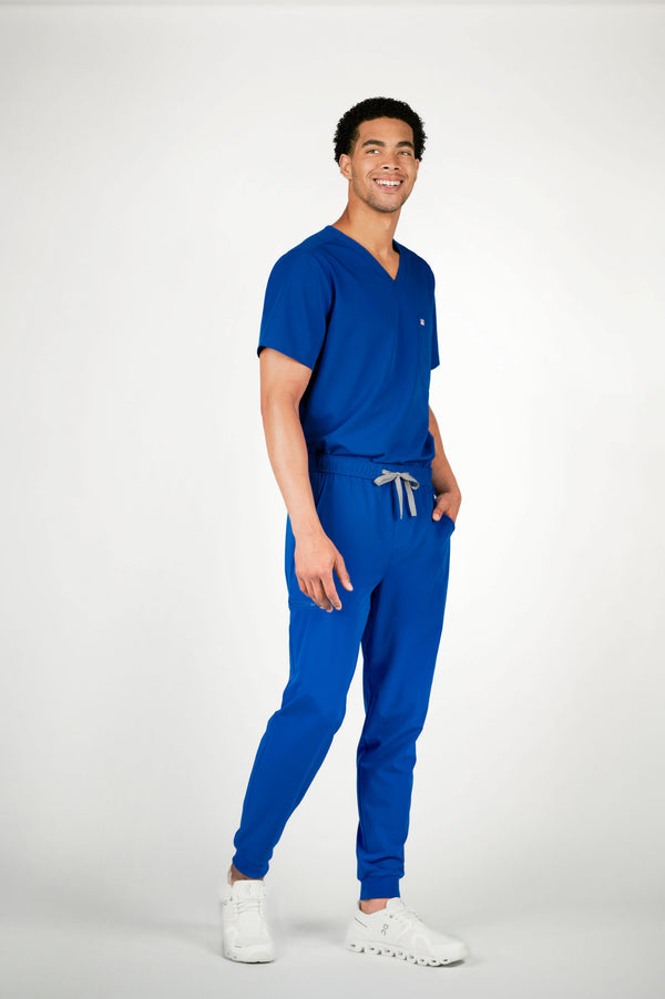 Kyoto Jogger Men's Galaxy Blue Scrub Pants