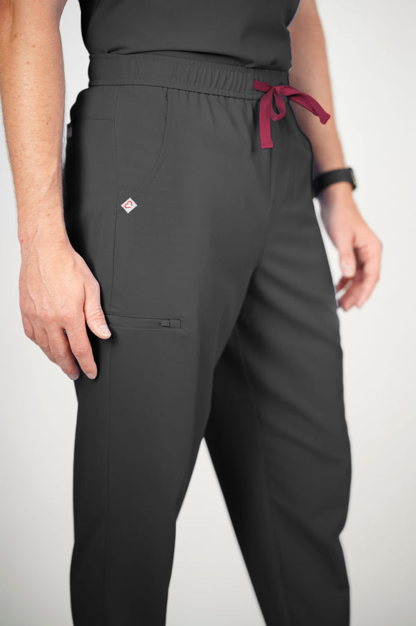 Kyoto Jogger Men's Pewter Scrub Pants