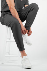 Kyoto Jogger Men's Pewter Scrub Pants