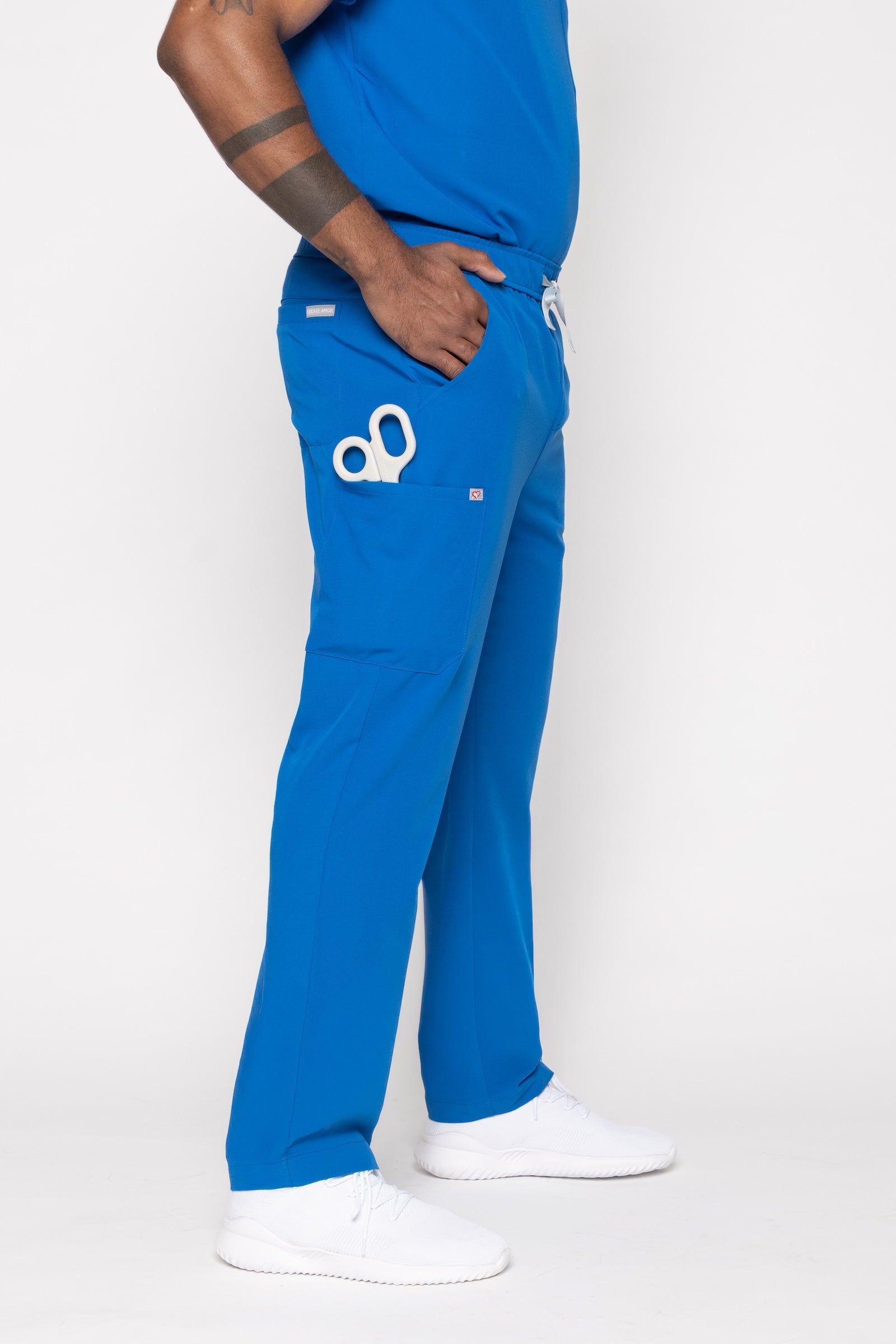 Amalfi Classic Men's Royal Blue Scrub Pants