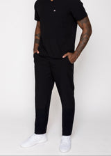 Amalfi Classic Men's Black Scrub Pants