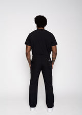 Paris One-Pocket Men's Black Scrub Top
