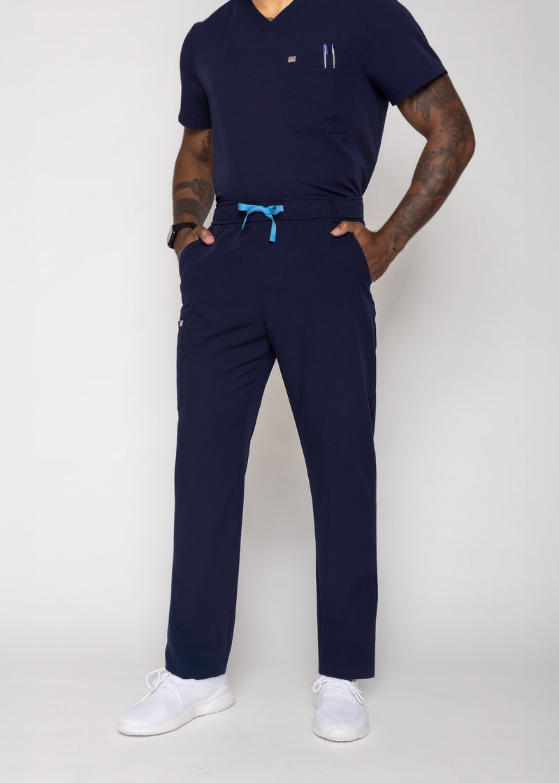 Amalfi Classic Men's Navy Scrub Pants