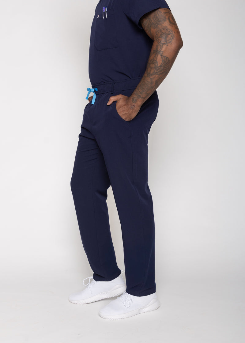 Amalfi Classic Men's Navy Scrub Pants