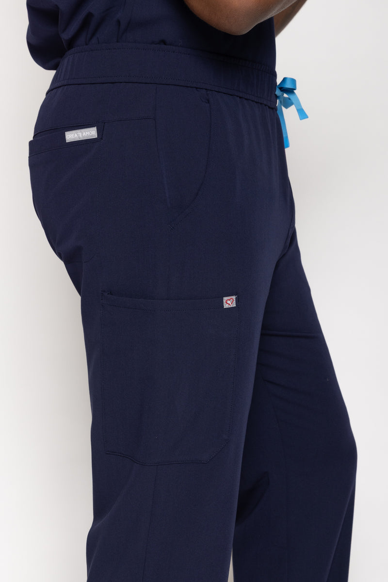 Amalfi Classic Men's Navy Scrub Pants