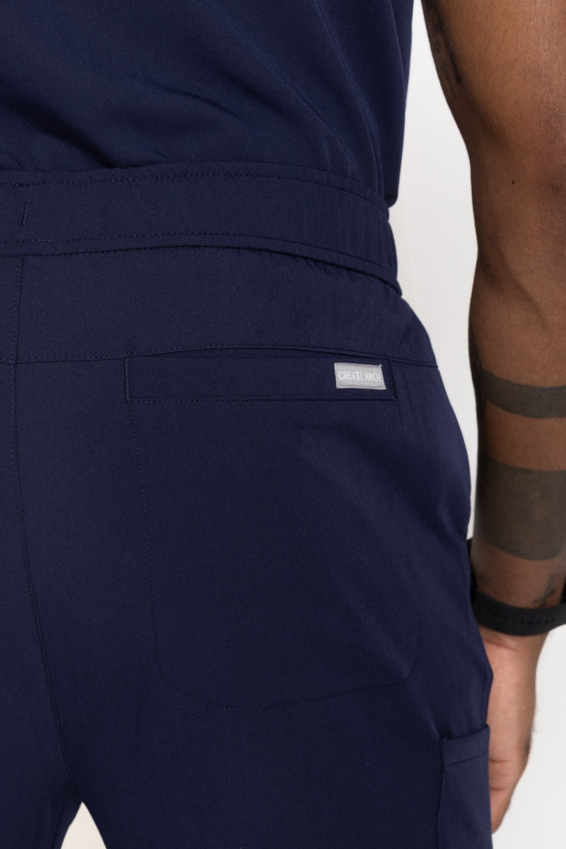 Amalfi Classic Men's Navy Scrub Pants
