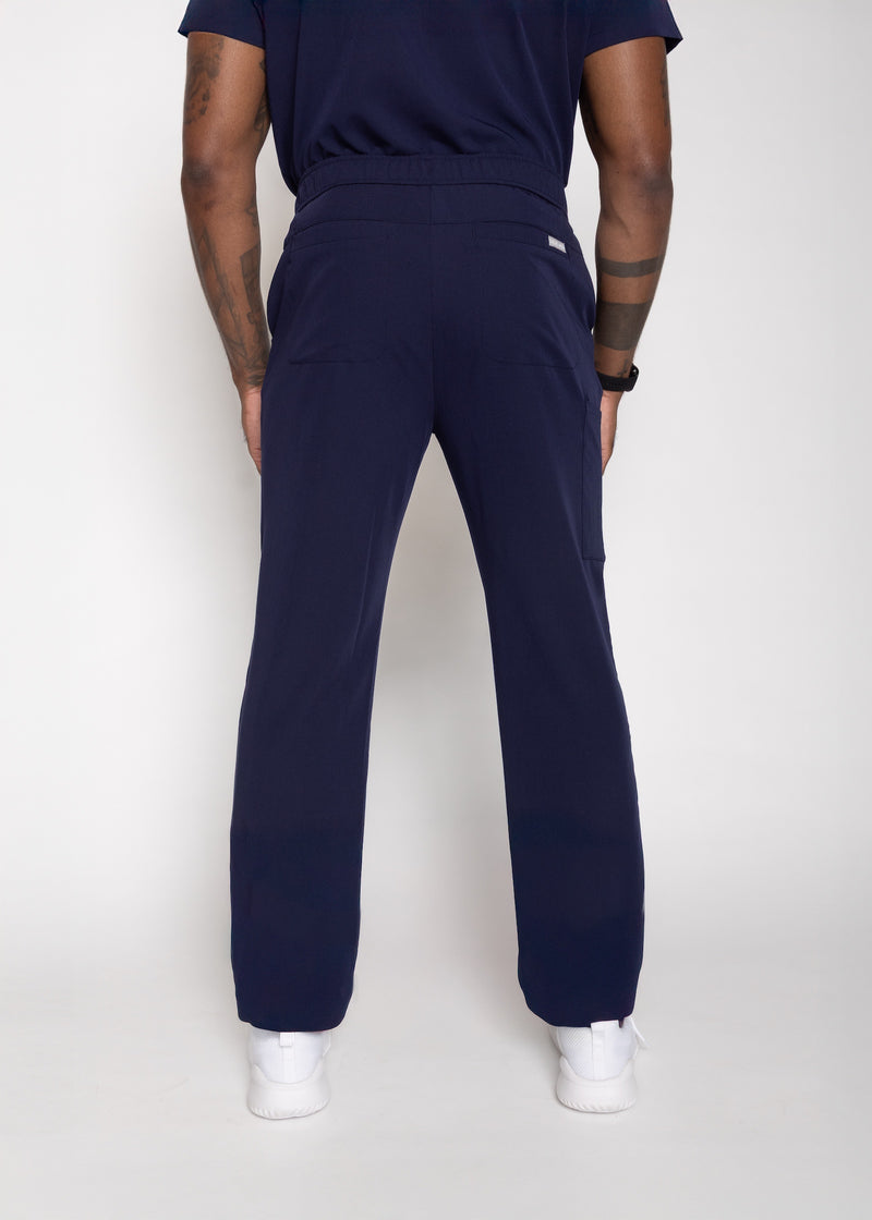 Amalfi Classic Men's Navy Scrub Pants