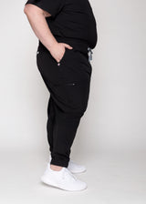 Aspen Jogger Men's Black Scrub Pants