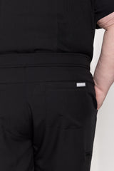 Aspen Jogger Men's Black Scrub Pants