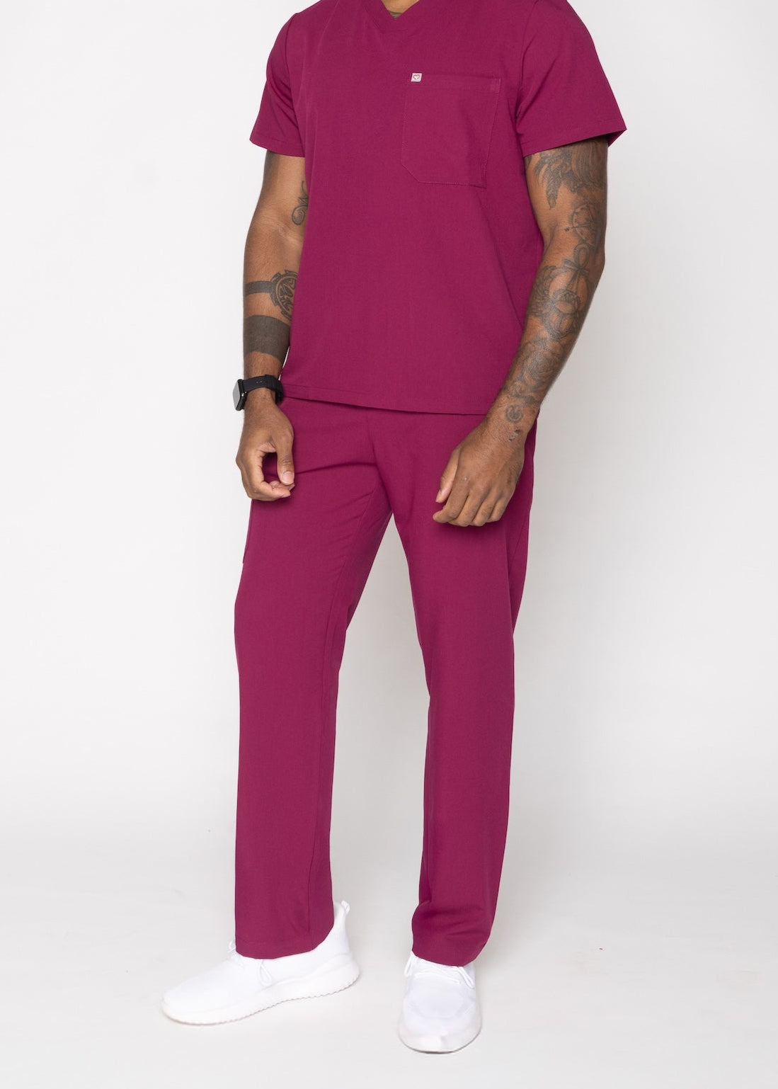 Amalfi Classic Men's Maroon Scrub Pants