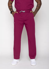 Amalfi Classic Men's Maroon Scrub Pants