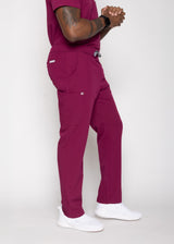 Amalfi Classic Men's Maroon Scrub Pants