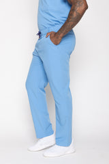 Amalfi Classic Men's Ceil Blue Scrub Pants